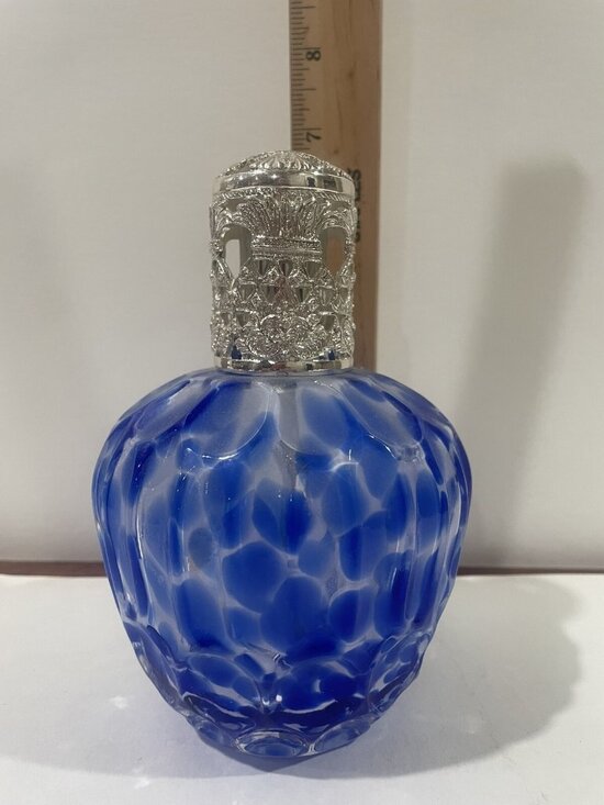 Unbranded Other - Art Glass Fragrance Diffuser Swirl Blue Decorative